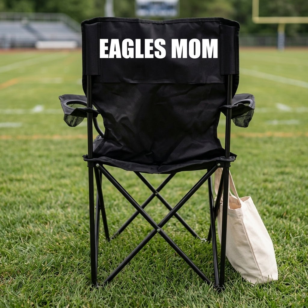Eagles Mom Black Folding Camping Chair