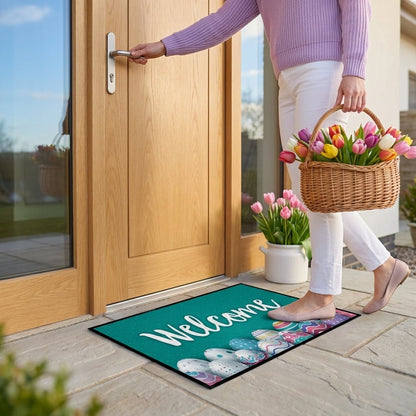 Easter Doormat, 24x36 Inches, Welcome