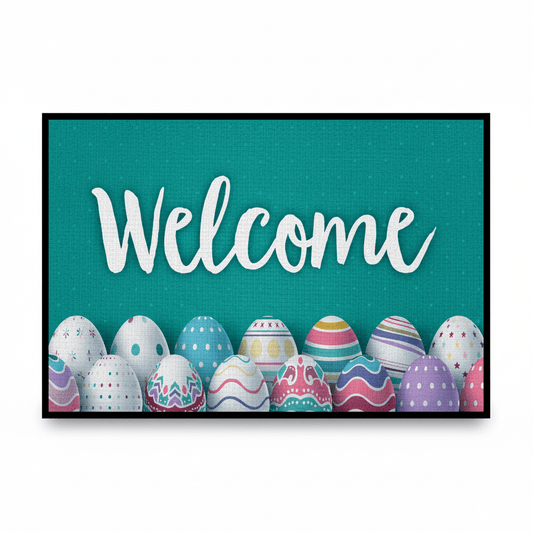 Easter Doormat, 24x36 Inches, Welcome