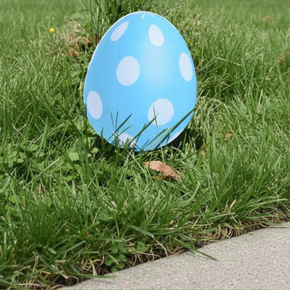 Easter Egg Flat Pathway Markers Yard Decorations 18 piece set
