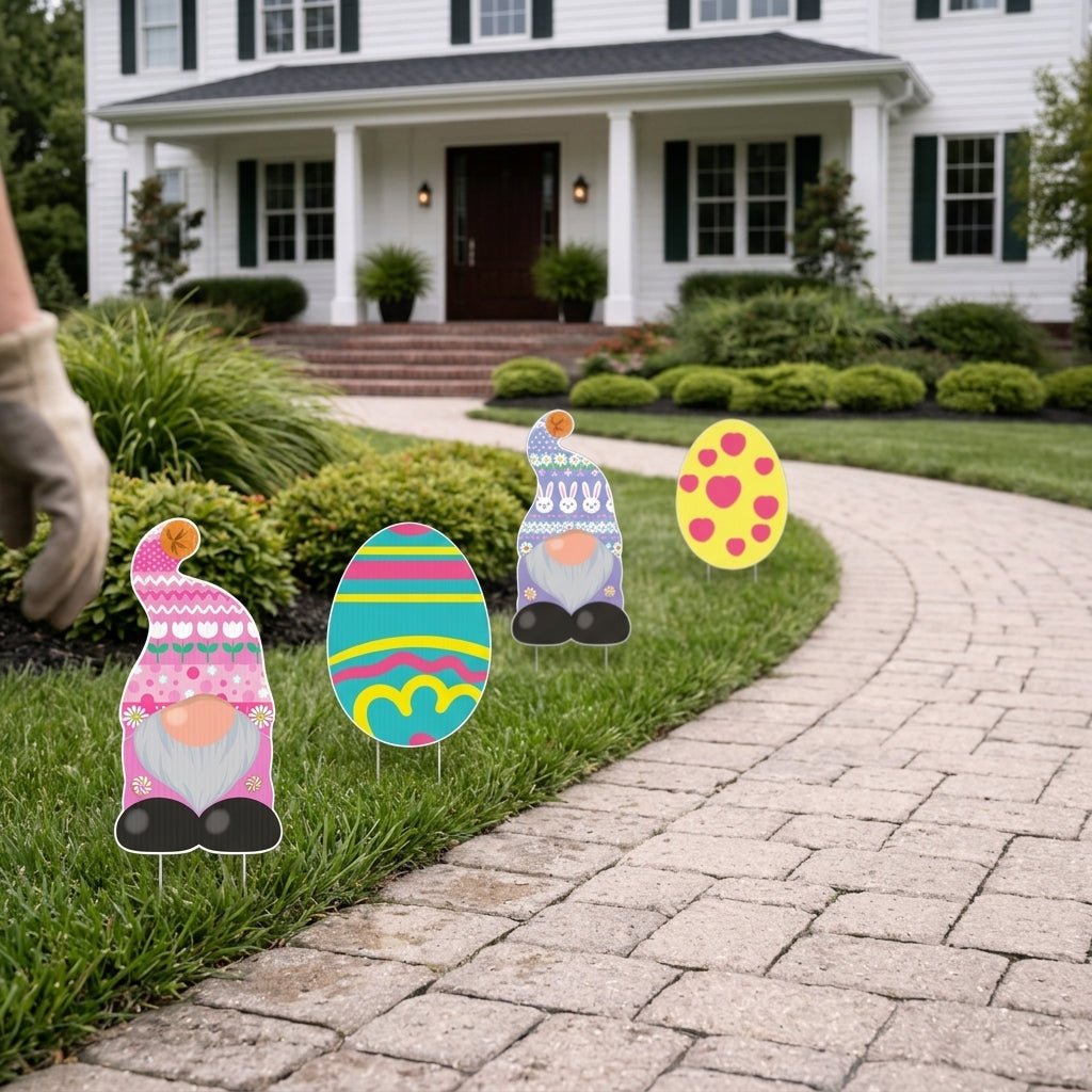 Easter Gnome Yard Decoration, 12 pcs