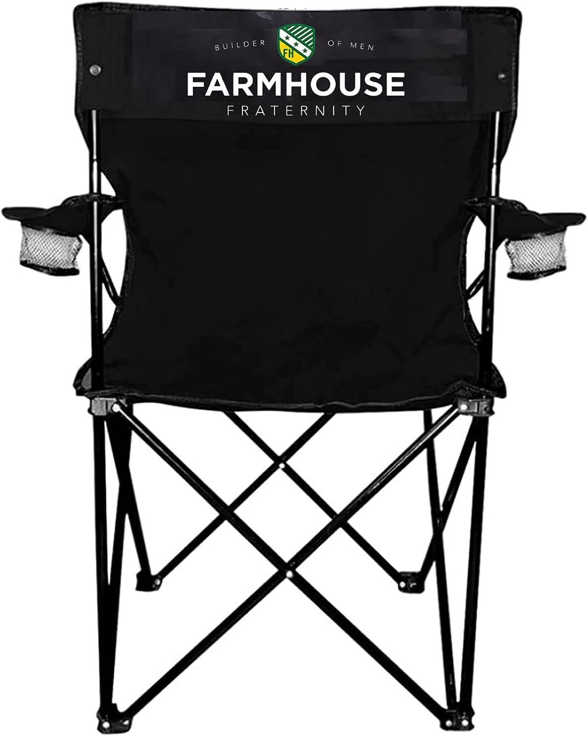 Farmhouse Fraternity Black Folding Camping Chair