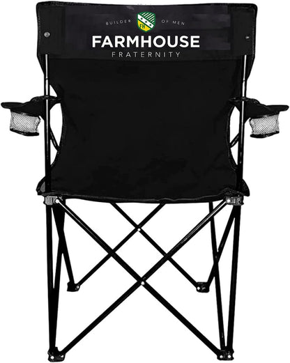 Farmhouse Fraternity Black Folding Camping Chair
