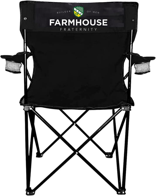 Farmhouse Fraternity Black Folding Camping Chair