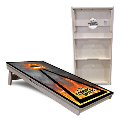 Fire Triangle CS Logo Cornhole Boards - Professional Tournament Series