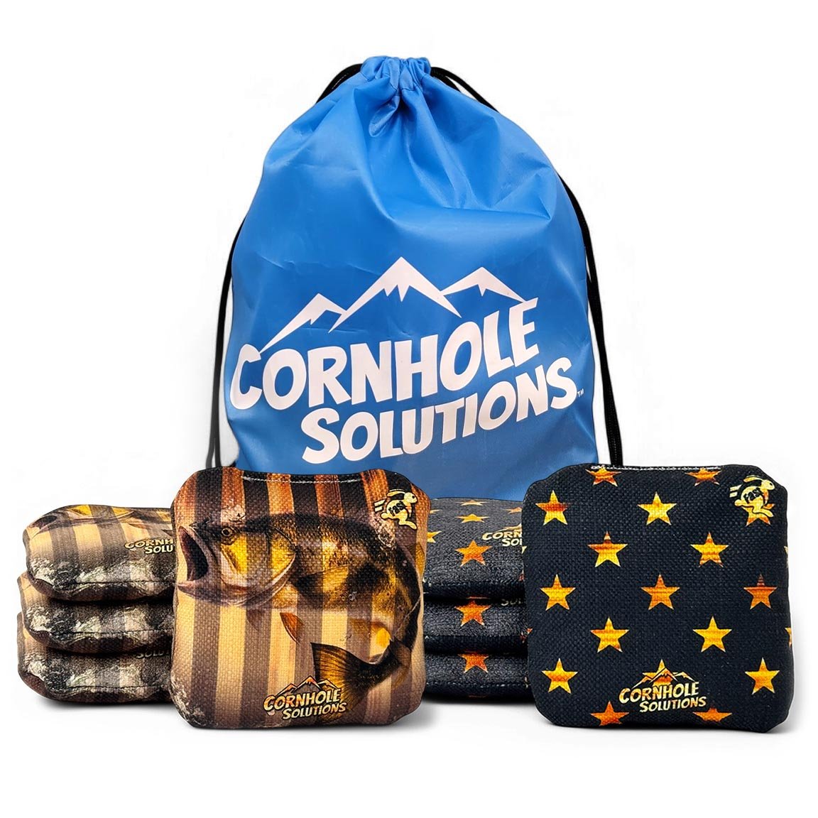 Fish Flag Rec Cornhole Bags – Set of 8