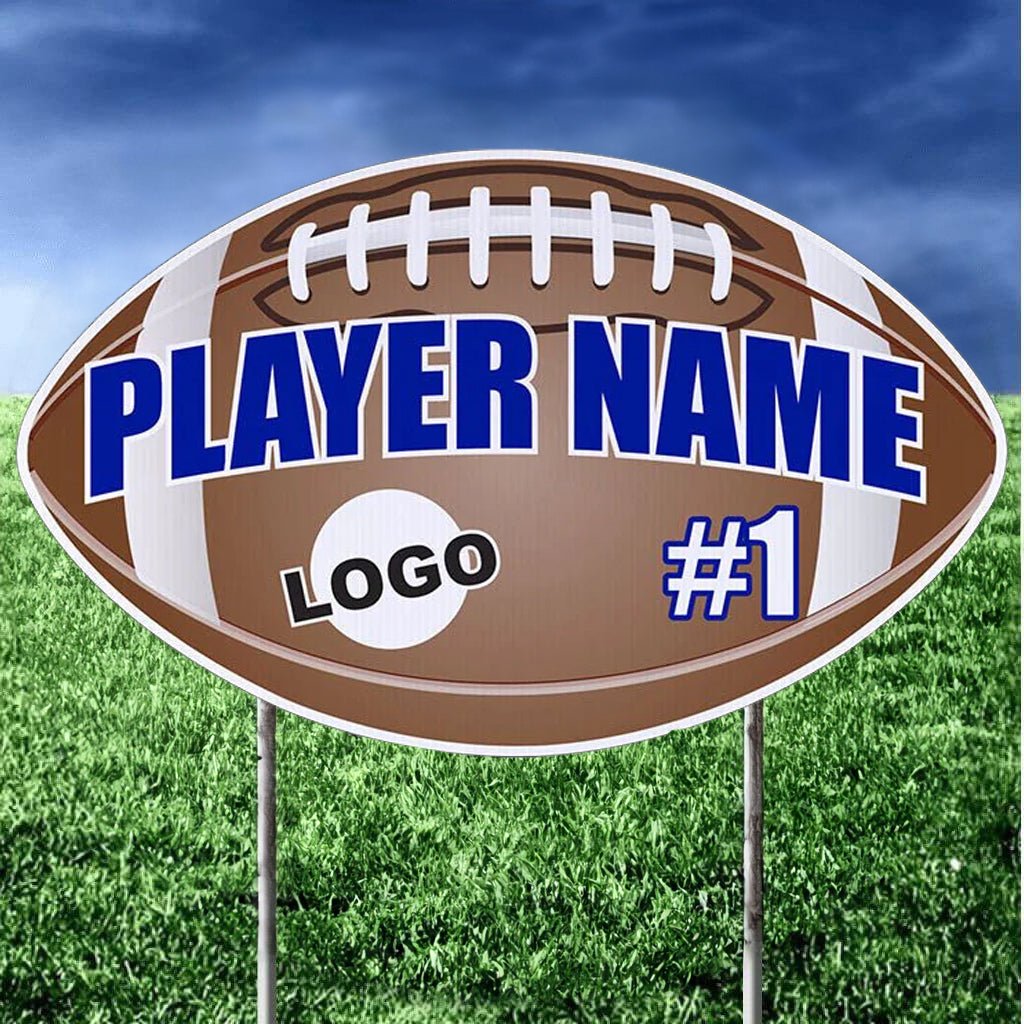 Football Shaped Team & Player Yard Signs – VictoryStore.com