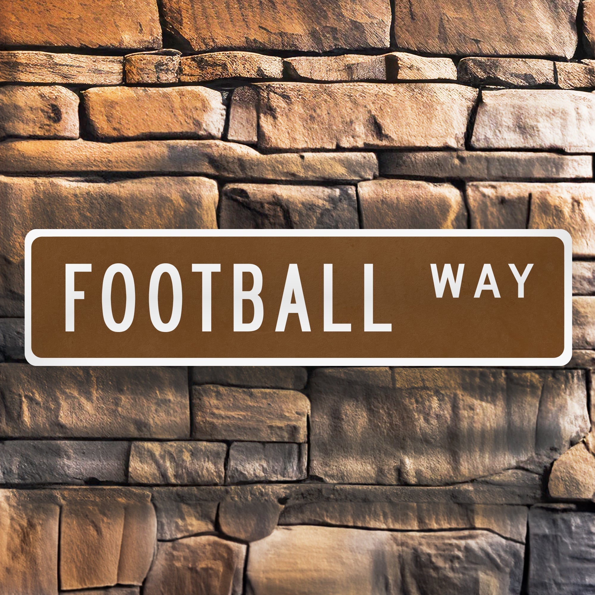 Custom Football Street Sign – Metal Sports Sign for Football Fans ...