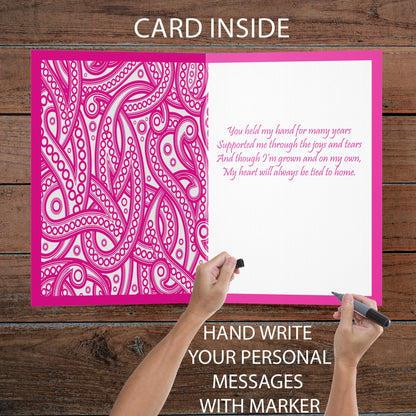 Giant Pink Happy Mother's Day Greeting Card