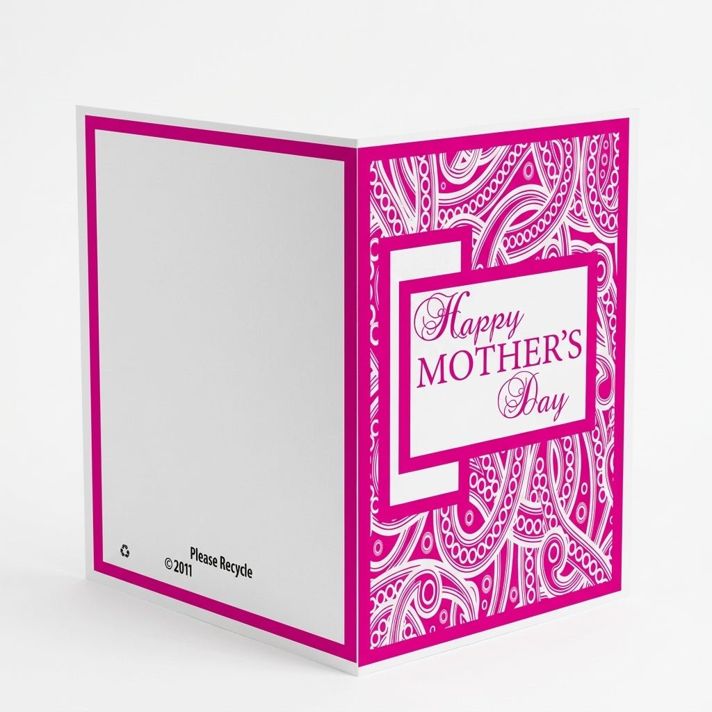 Giant Pink Happy Mother's Day Greeting Card