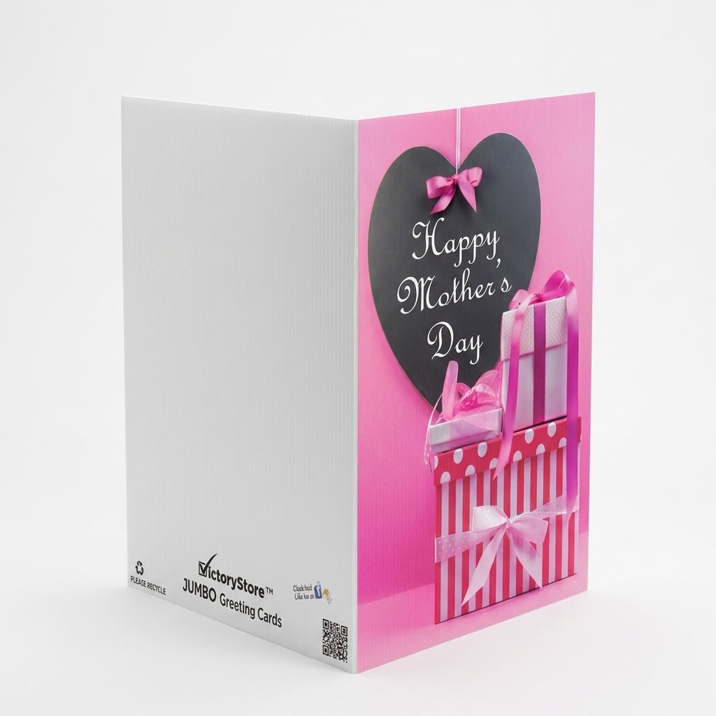 Giant Pink Mother's Day Custom Greeting Card