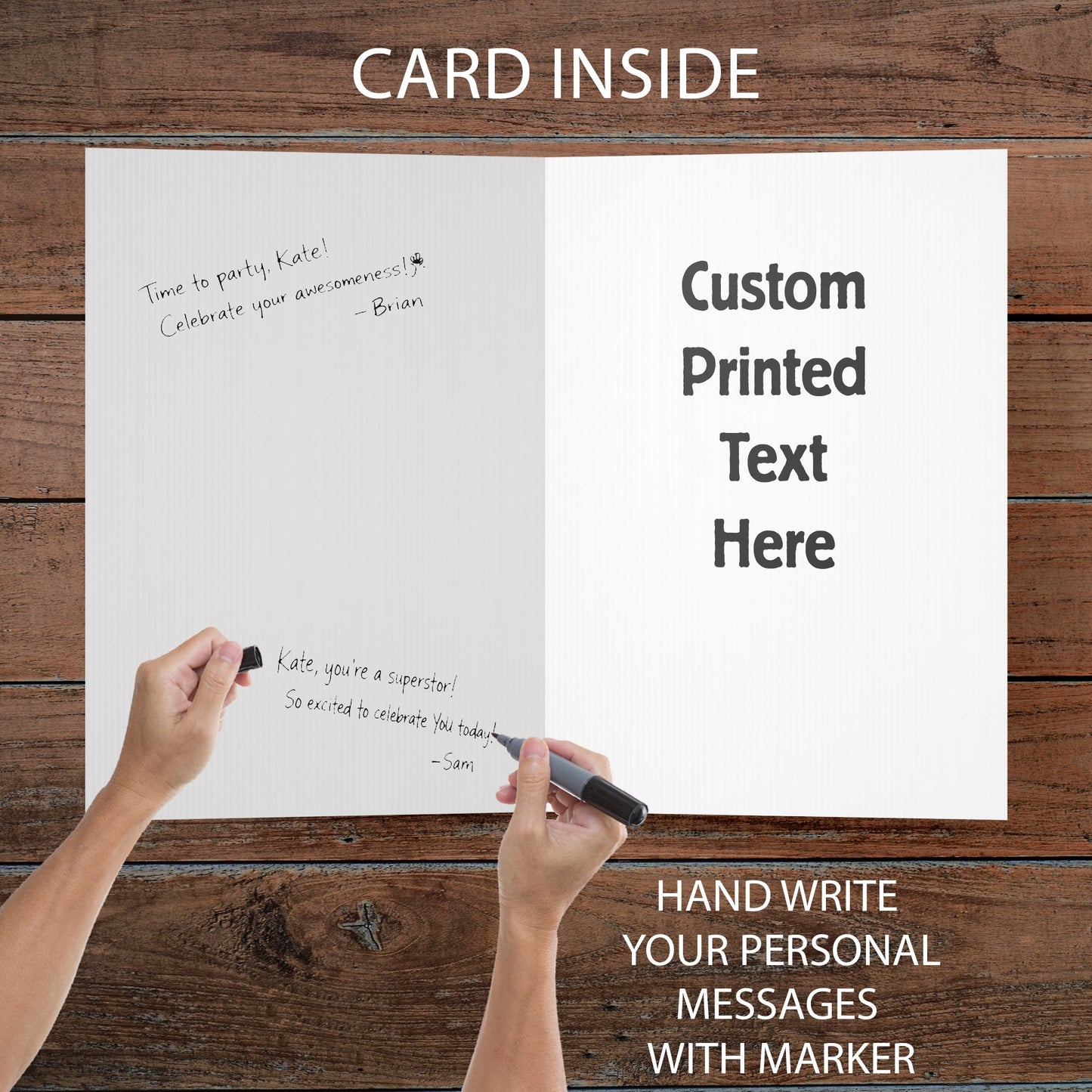 Giant Pink Mother's Day Custom Greeting Card