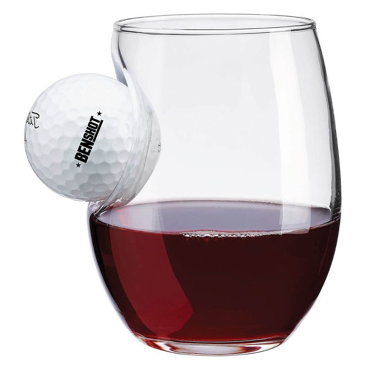 Golf Ball Glass – Handcrafted Glass with Real Golf Ball | Gift for Golfers