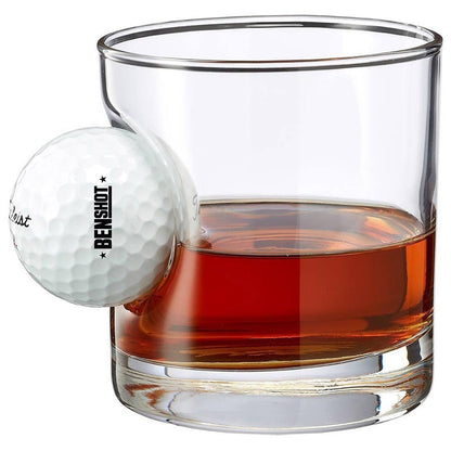 Golf Ball Glass – Handcrafted Glass with Real Golf Ball | Gift for Golfers