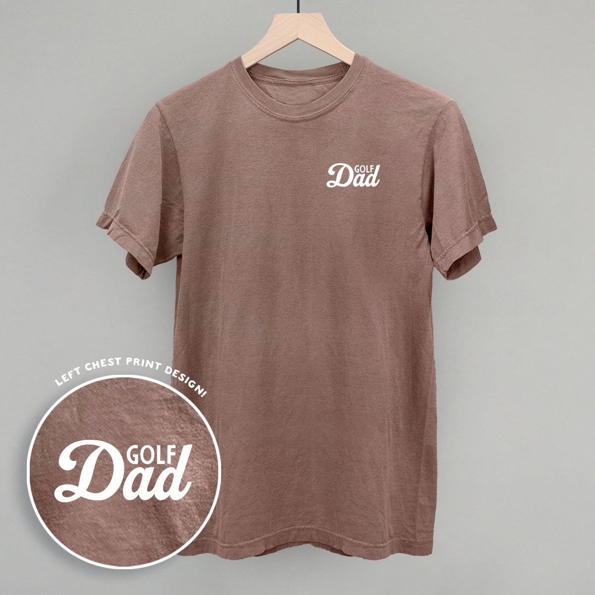 Golf Dad (White) (Left Chest) T-shirt