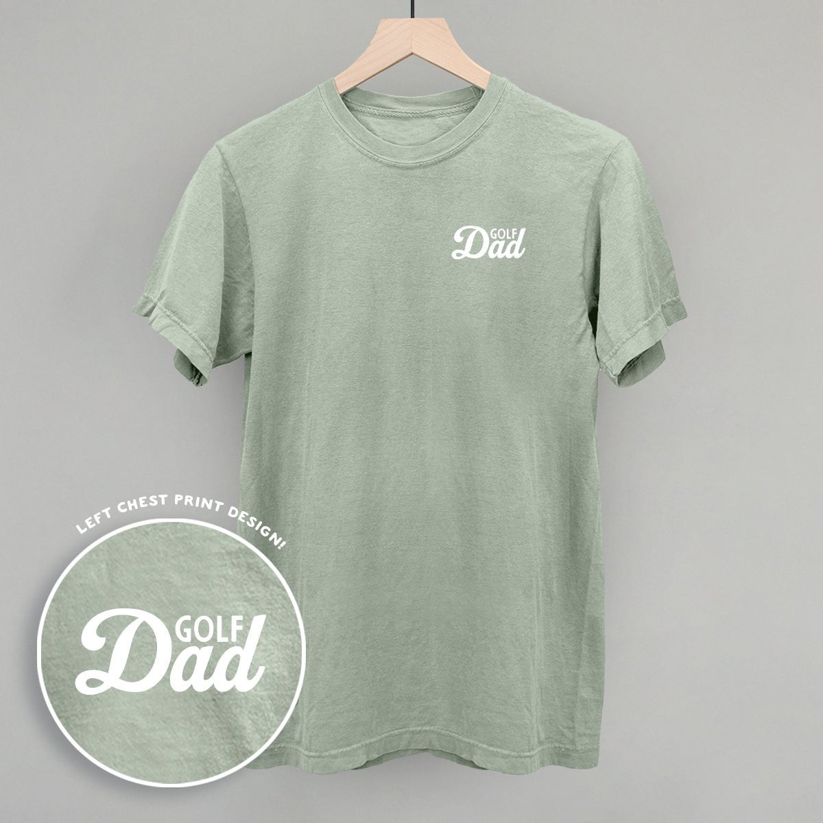 Golf Dad (White) (Left Chest) T-shirt