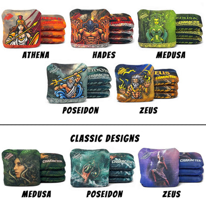 Greek Gods Pro Cornhole Bags - Character Bags (set of 4 bags)