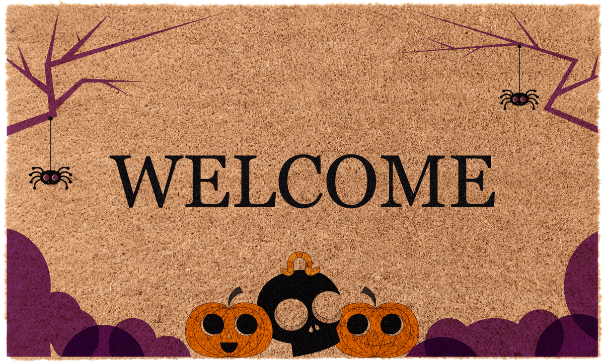 Halloween Welcome Doormat - Coir Fiber