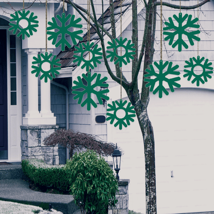 Hanging Snowflakes Decoration | Set of 10
