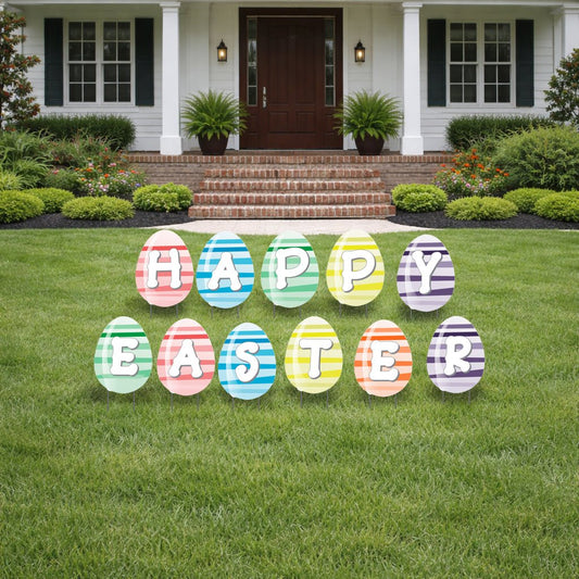 Happy Easter Eggs Yard Decoration