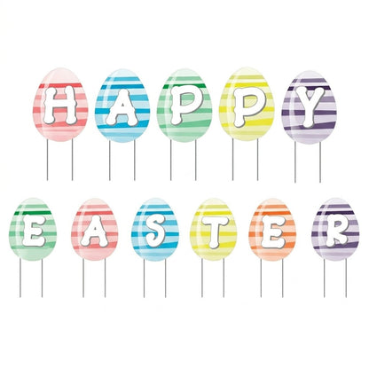 Happy Easter Eggs Yard Decoration