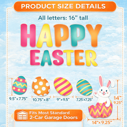 Happy Easter Garage Magnet