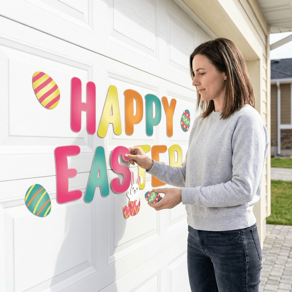 Happy Easter Garage Magnet