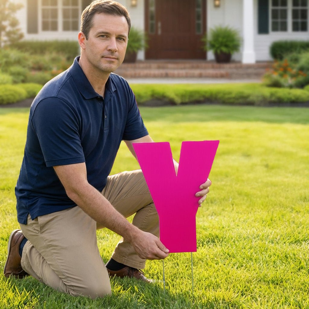 Happy Mother's Day Yard Card Letters