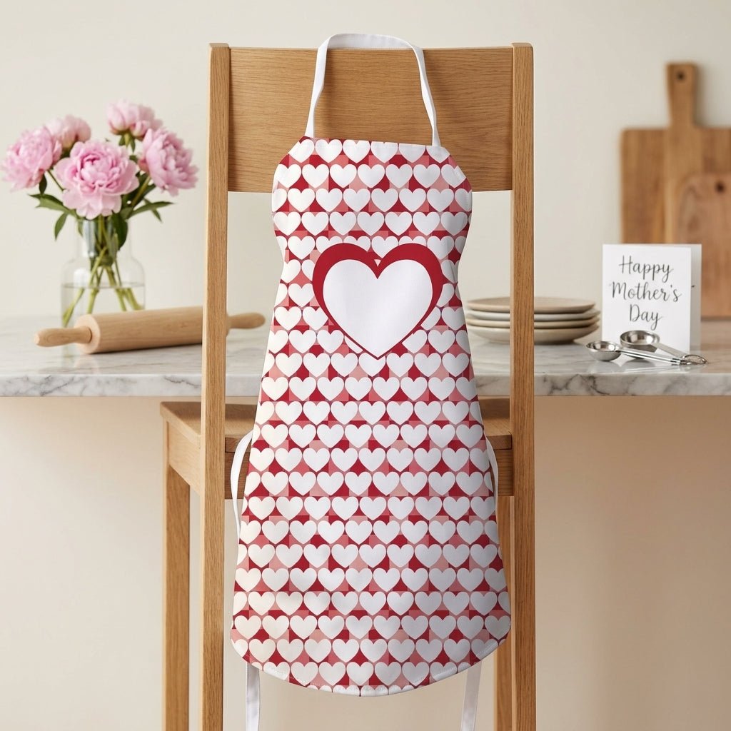 Heart Apron - Valentine's Day Apron, Love Apron, Mother's Day Apron