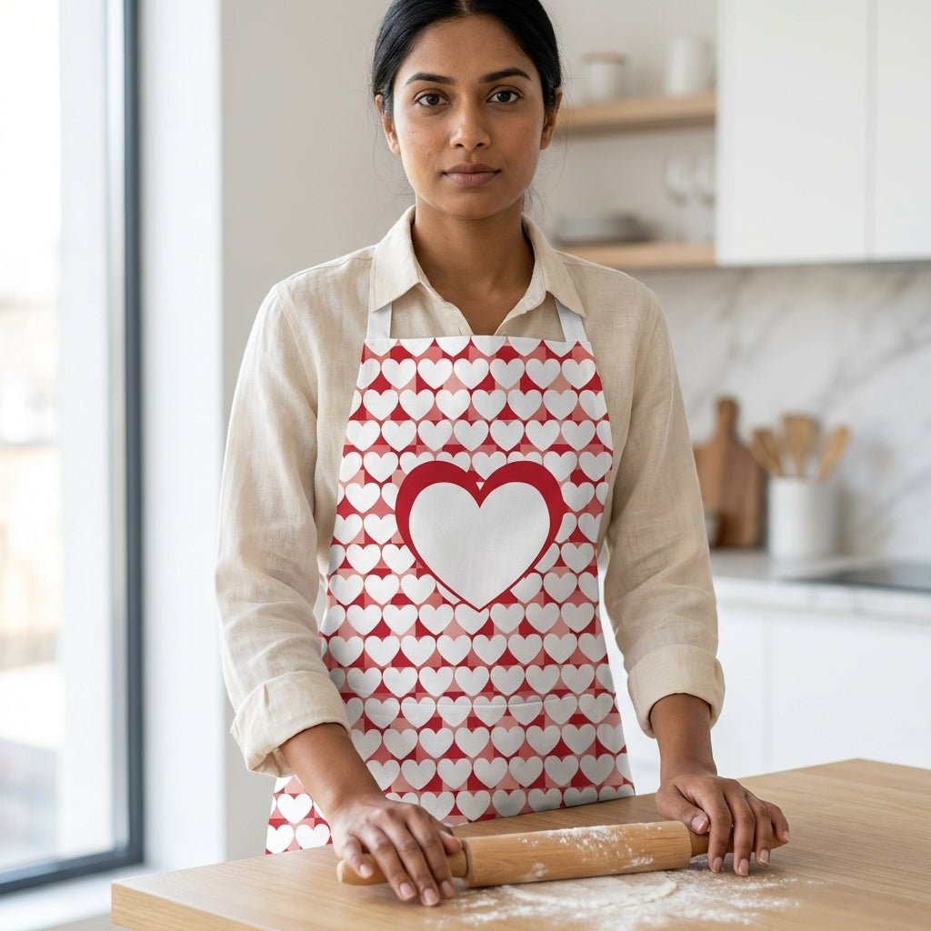 Heart Apron - Valentine's Day Apron, Love Apron, Mother's Day Apron