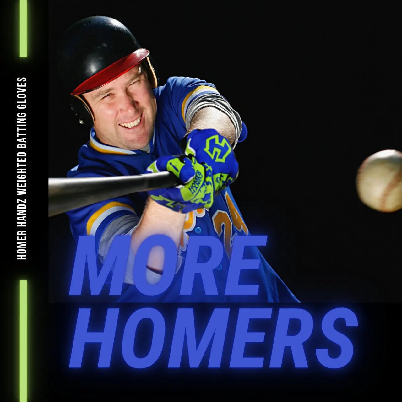 Homer Handz Weighted Batting Gloves – Adjustable Training Gloves for Baseball & Softball