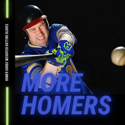 Homer Handz Weighted Batting Gloves – Adjustable Training Gloves for Baseball & Softball