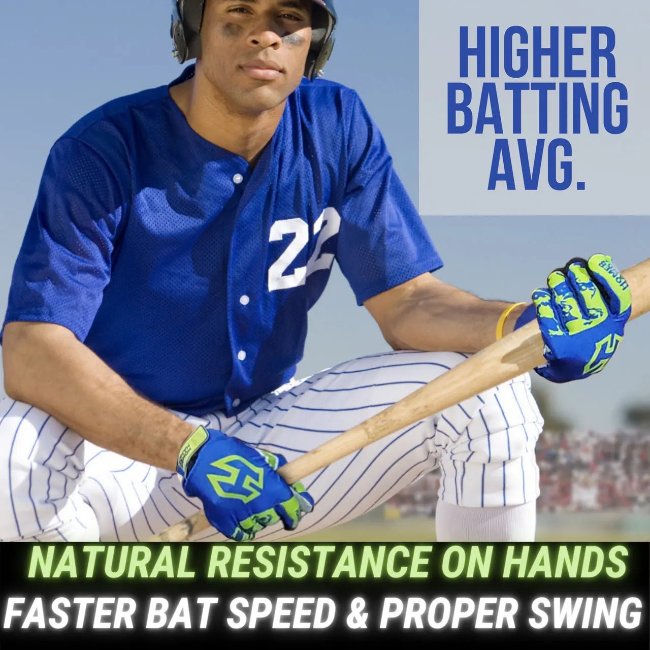 Homer Handz Weighted Batting Gloves – Adjustable Training Gloves for Baseball & Softball
