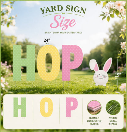 HOP Easter Yard Letters 4 piece set