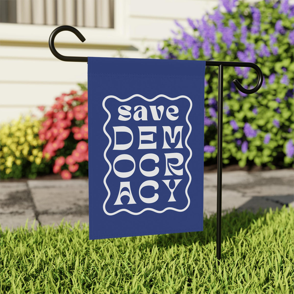 Save Democracy Garden Flag