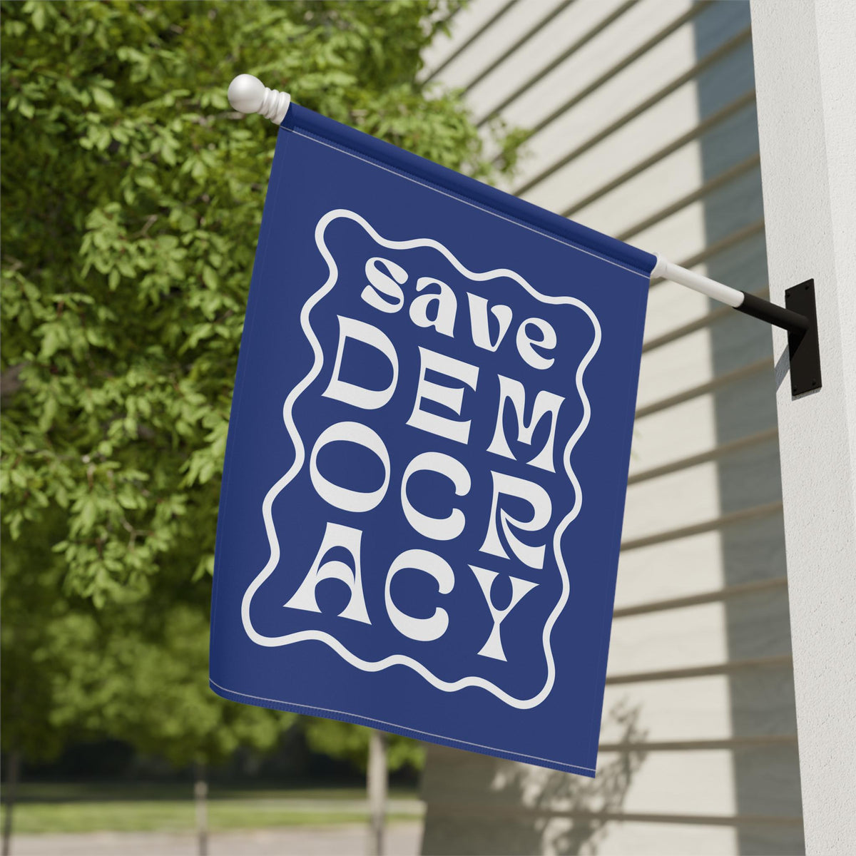 Save Democracy Garden Flag