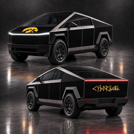 Iowa Hawkeyes Cybertruck Wrap Panel Kit – CyberHawk