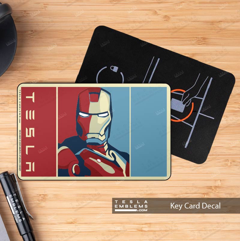 Iron Man Portrait Keycard Decal