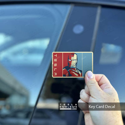 Iron Man Portrait Keycard Decal