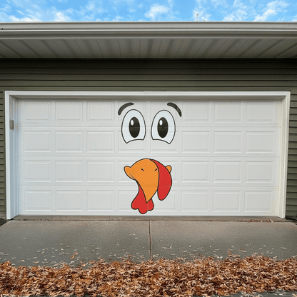 Jumbo Turkey Face Garage Magnet – Giant Thanksgiving Decoration for Garage Doors