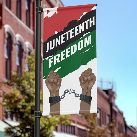 Juneteenth Pole Banner
