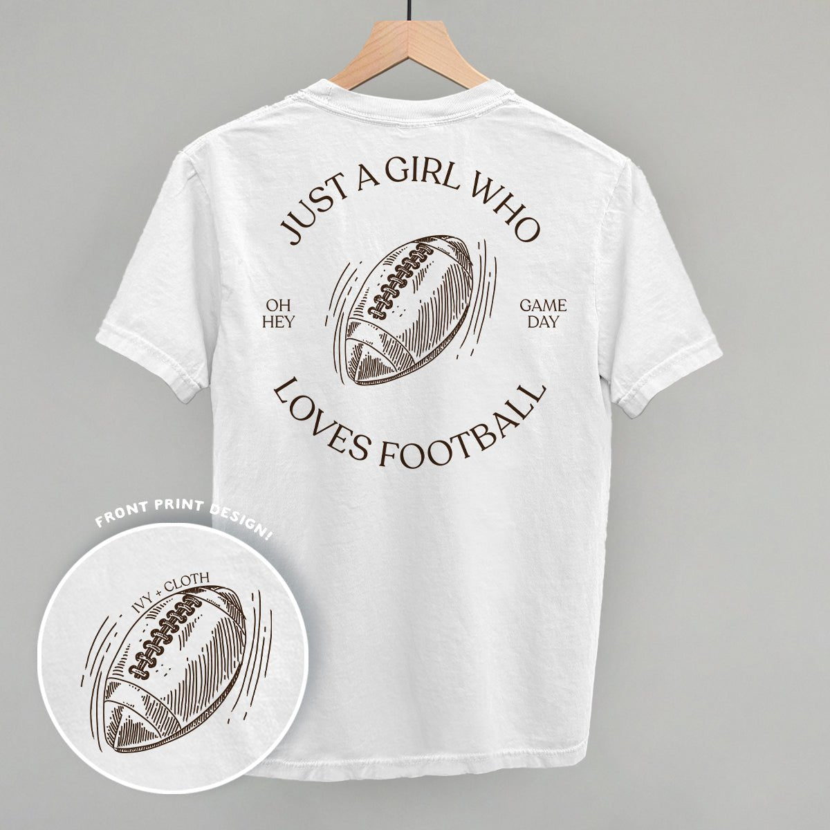Just A Girl Who Loves Football (Back Print)