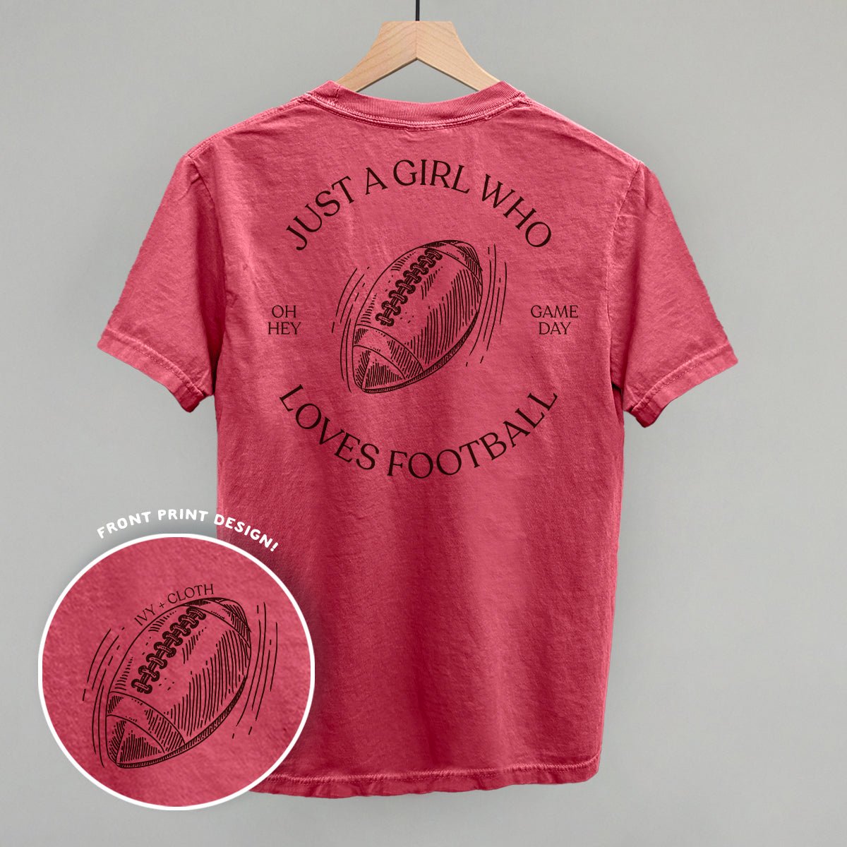 Just A Girl Who Loves Football (Back Print)