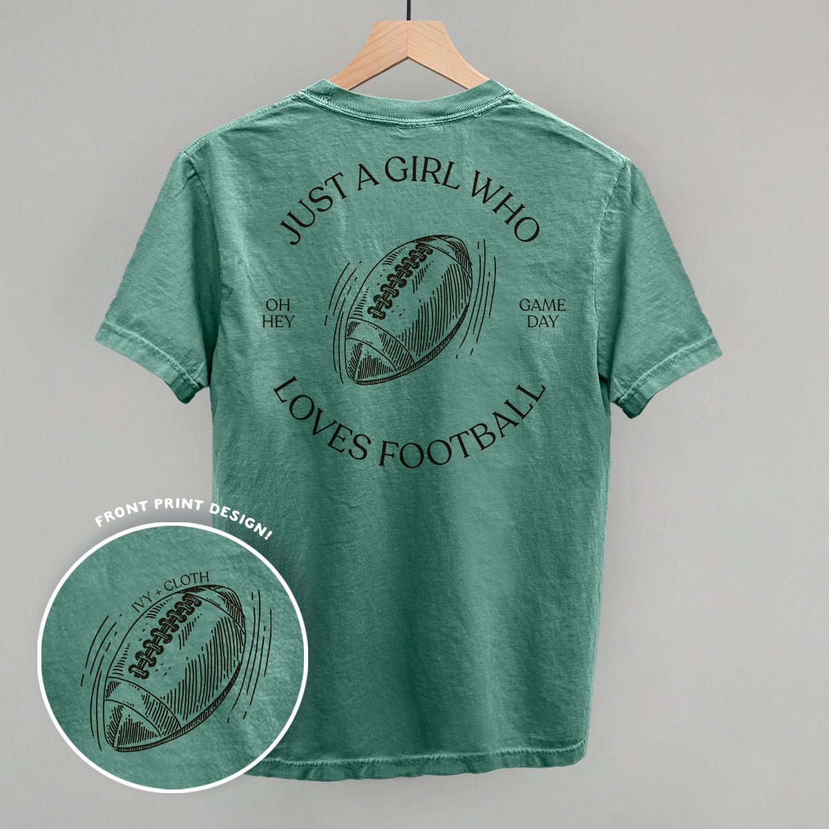 Just A Girl Who Loves Football (Back Print)