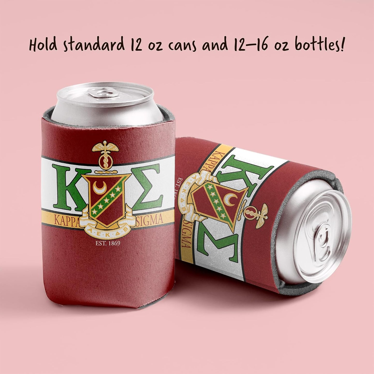 Kappa Sigma Shield Can Cooler Set