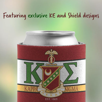 Kappa Sigma Shield Can Cooler Set