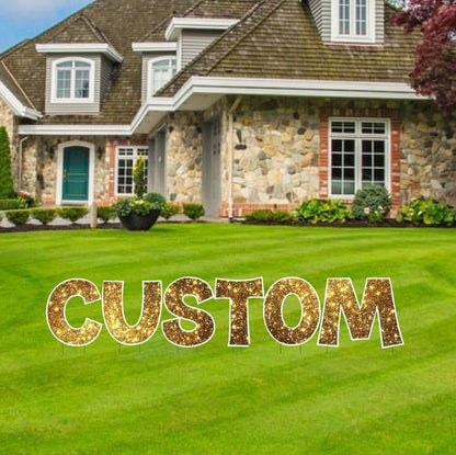 Custom Yard Letters | KG The Last Time | Sparkle Fill