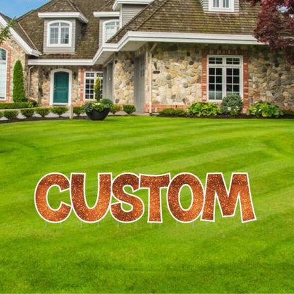 KG The Last Time | Custom Yard Letters | Sparkle Fill
