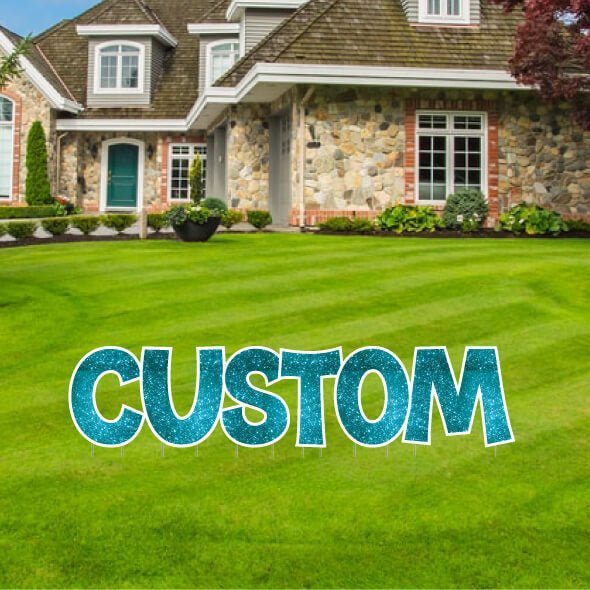 KG The Last Time | Custom Yard Letters | Sparkle Fill