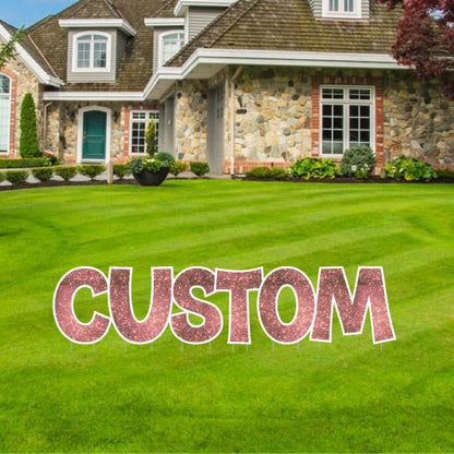 KG The Last Time | Custom Yard Letters | Sparkle Fill